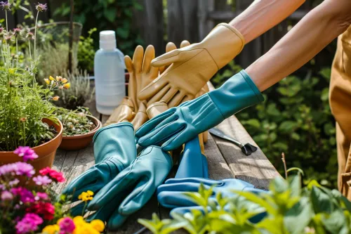 Gants de jardinage confortables pour tous vos besoins.
