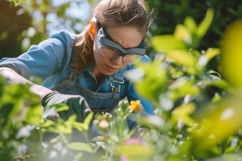Protection des yeux au jardin : dangers à connaître.