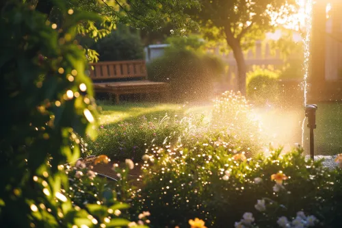 Arrosage intelligent pour jardin prospère.