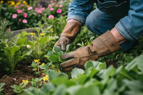 Gants jardinage durables pour un jardin sain.